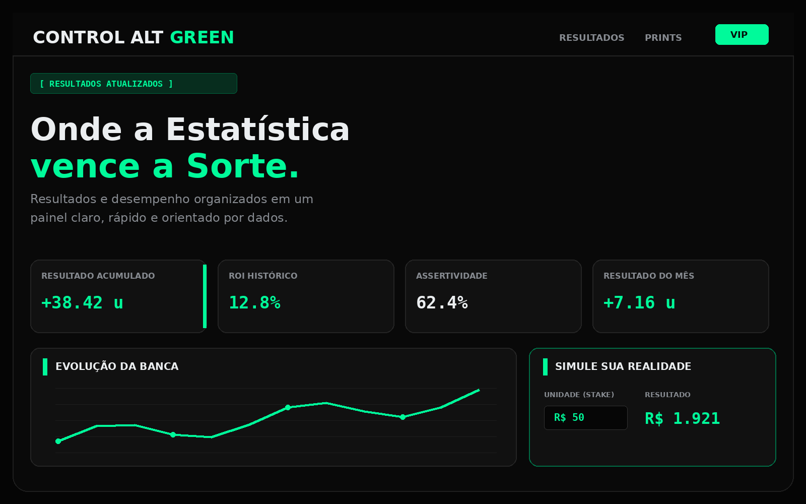Control Alt Green — versão desktop